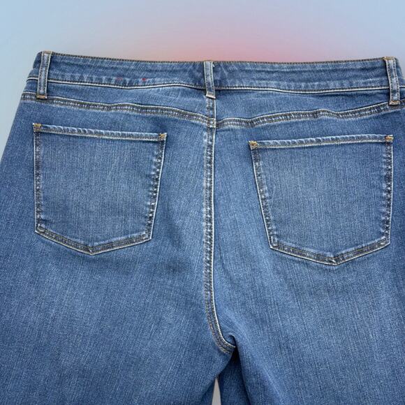 TALBOTS Women’s 14 Flawless Five Pocket SLIM ANKLE Blue Jeans - Picture 3 of 4